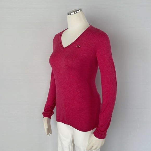 Lacoste Pink Knit Sweater Size 36 - Picture 5 of 10